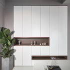 High Gloss Wardrobes White Modern Coat Closet Display Table Storage