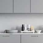 YADI Popular PVC Kitchen Cabinets PVC Modular Kitchen Colours With Open Shelves